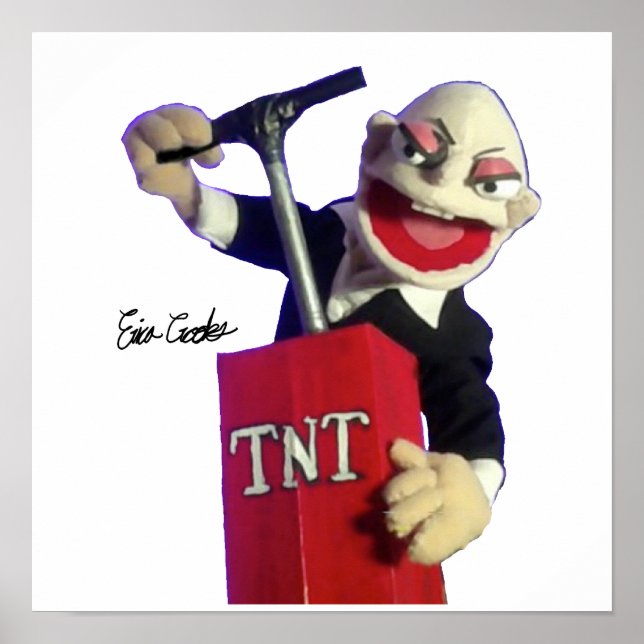 Puppet punk with TNT plunger Poster (Framsidan)