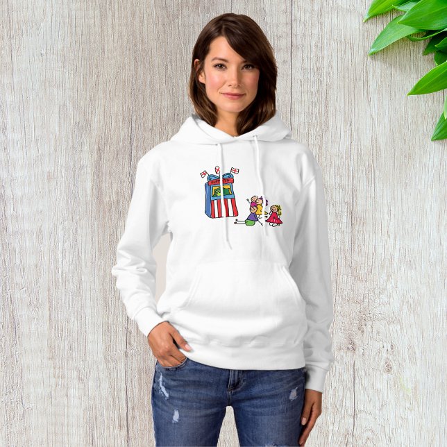 Puppet Show Womens Hoodie T Shirt (Skapare uppladdad)