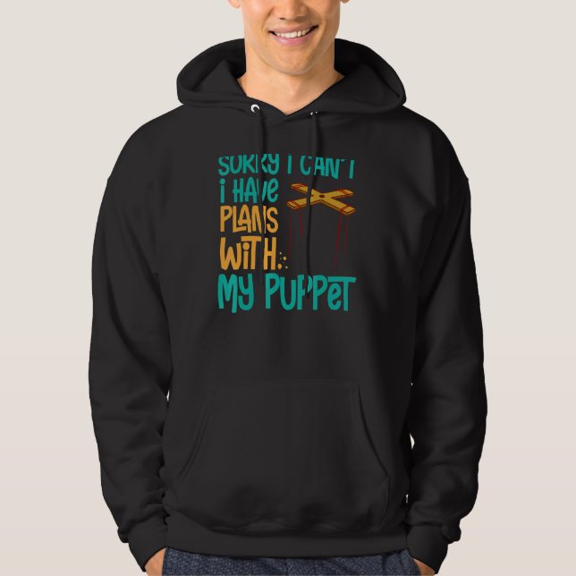 Puppeteer Doll Ventriloquist Puppet teater Puppet Hoodie (Framsida)
