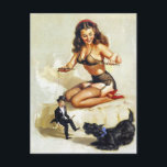 Puppeteer Pin-Up Vykort<br><div class="desc">Puppeteer Pin-Up med Scottie</div>