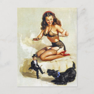 Puppeteer Pin-Up Vykort