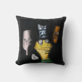 Puppets in the dark ( Erica Crooks puppet art ) Kudde