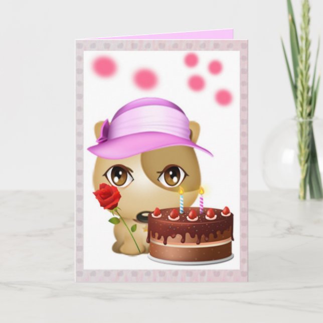Puppie Birthday-kort Kort (Framsida)