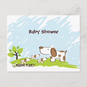 Puppiers Organic Planet Baby Shower-inbjudningar Inbjudningar