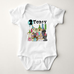 Puppies 2:a födelsedag Bash Tshirts och Gifts