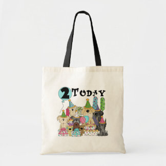 Puppies 2:a födelsedag Bash Tshirts och Gifts Tygkasse