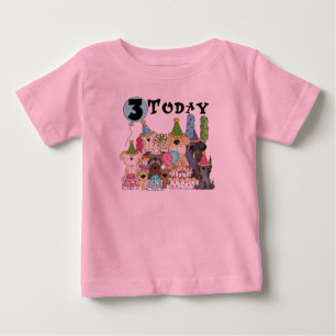 Puppies 3:e födelsedagseftermiddagen Bash Tshirts