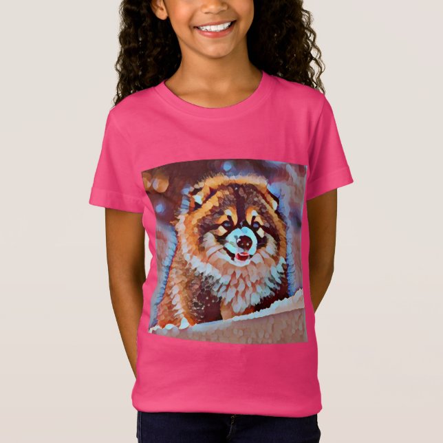 Puppies Huskies T Shirt (Framsida)