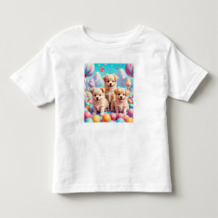 Puppies i Candy Land Småbarn T-Shirt