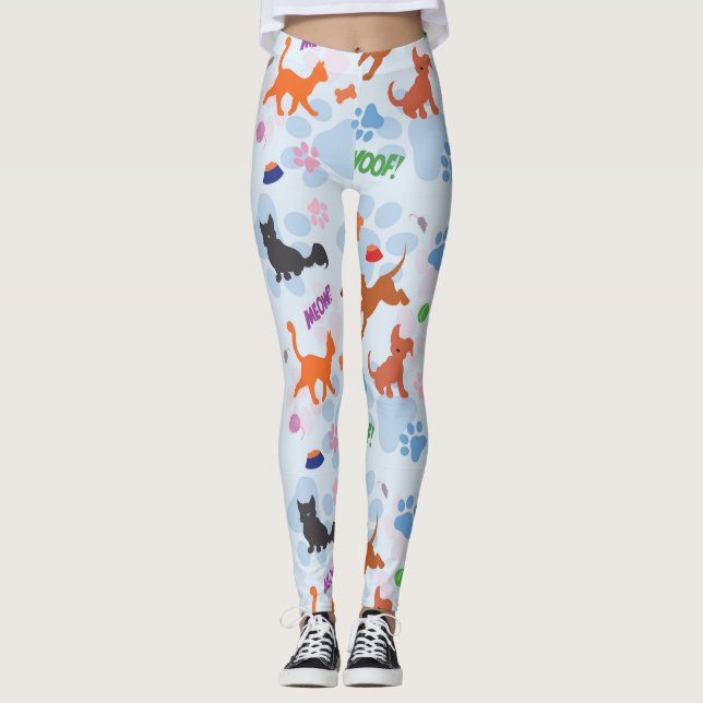 Puppies och kittens leggings (Framsida)