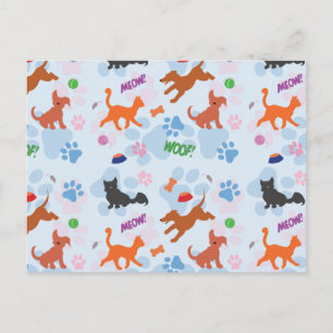 Puppies och kittens vykort