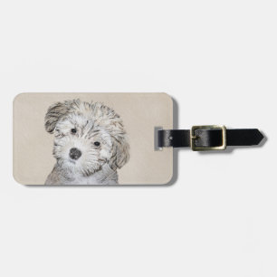 Puppmålning i Havanna - Cute Original Hund Art Bagagebricka
