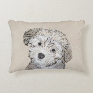 Puppmålning i Havanna - Cute Original Hund Art Prydnadskudde