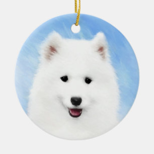 Puppmålning i provexemplar - Cute Original Hund A Julgransprydnad Keramik