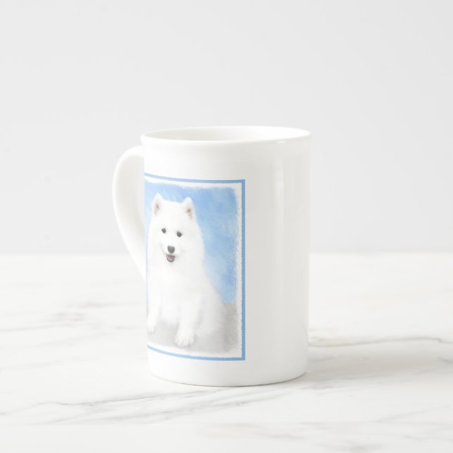 Puppmålning i provexemplar - Cute Original Hund Ar Benporslin Mugg (Framsida vänster)