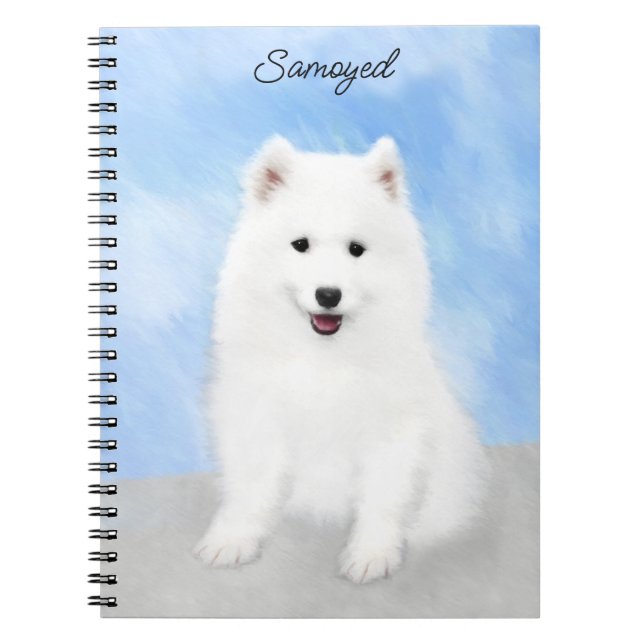 Puppmålning med samopisk färg - Cute Original Hund Anteckningsbok (Framsidan)