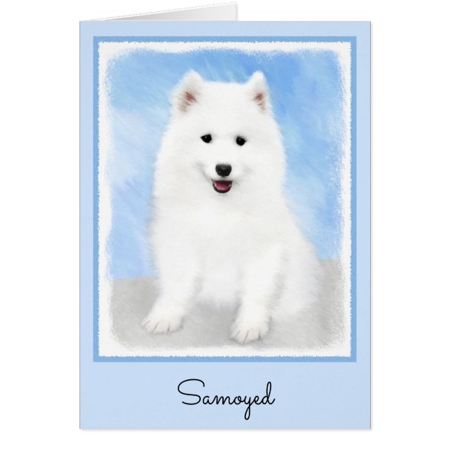 Puppmålning med samopisk färg - Cute Original Hund Hälsningskort (Framsidan)