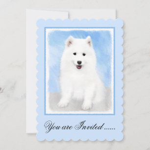 Puppmålning med samopisk färg - Cute Original Hund Inbjudningar