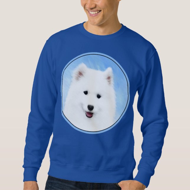 Puppmålning med samopisk färg - Cute Original Hund Lång Ärmad Tröja (Framsida)