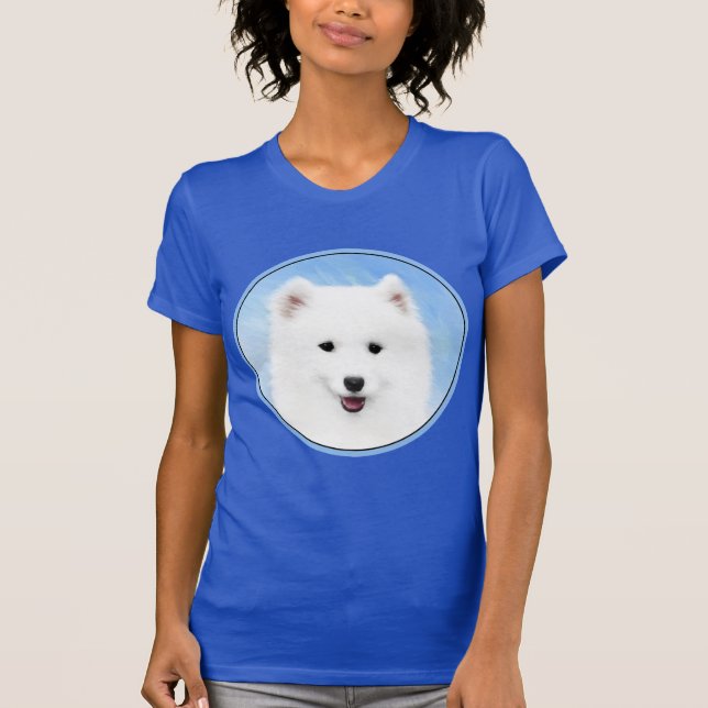 Puppmålning med samopisk färg - Cute Original Hund T Shirt (Framsida)