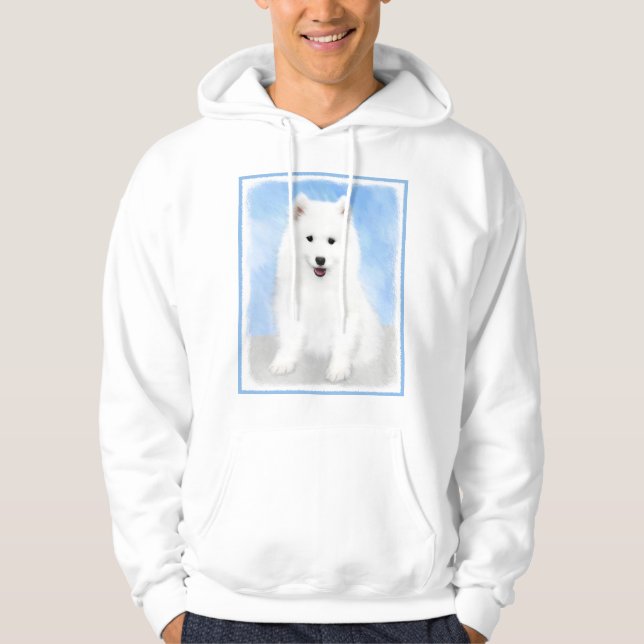 Puppmålning med samopisk färg - Cute Original Hund Tröja Med Luva (Framsida)