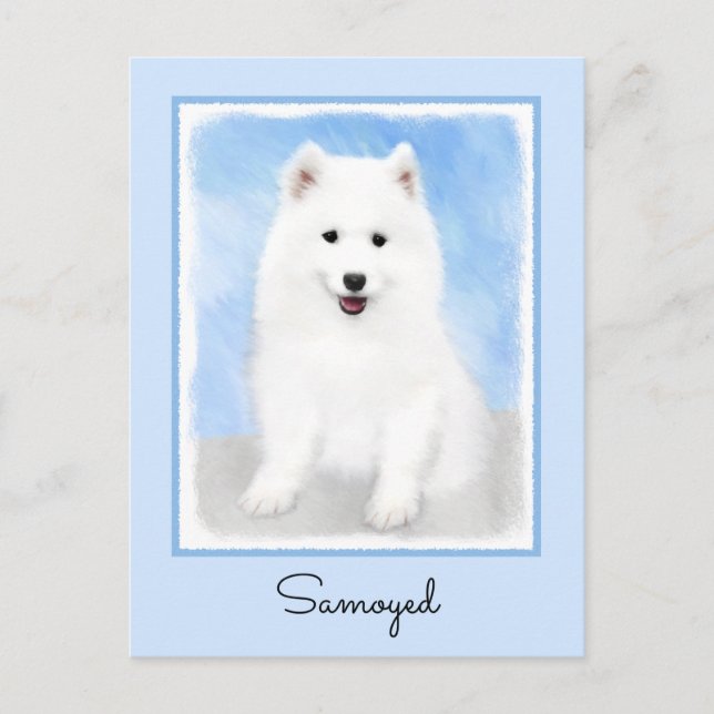 Puppmålning med samopisk färg - Cute Original Hund Vykort (Framsida)