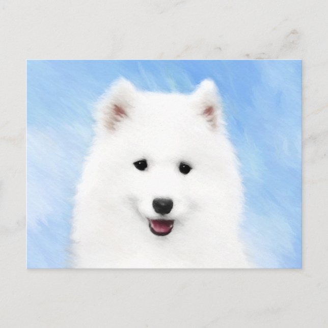 Puppmålning med samopisk färg - Cute Original Hund Vykort (Framsida)