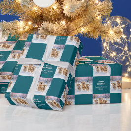 Puppor med gyllene återgivningsvalpar i Snö-valpen Presentpapper