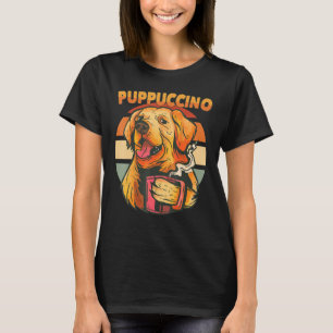Puppuccino Hund Cappuccino Coffee Hundar 2 T Shirt