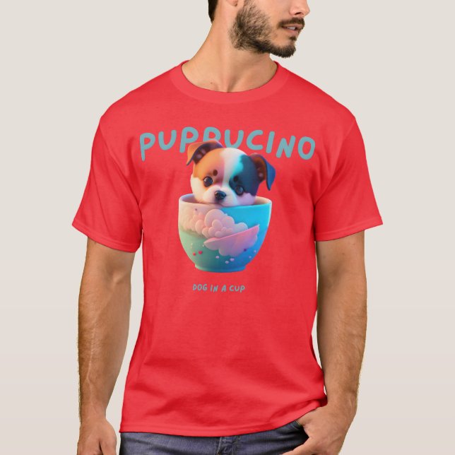 Puppuccino vintage t shirt (Framsida)