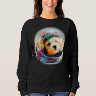 Puppy 2 Pudel i Astronaut Helmet Space Galaxy Do T Shirt