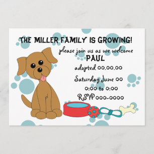 Puppy Adoption Firande! Inbjudningar