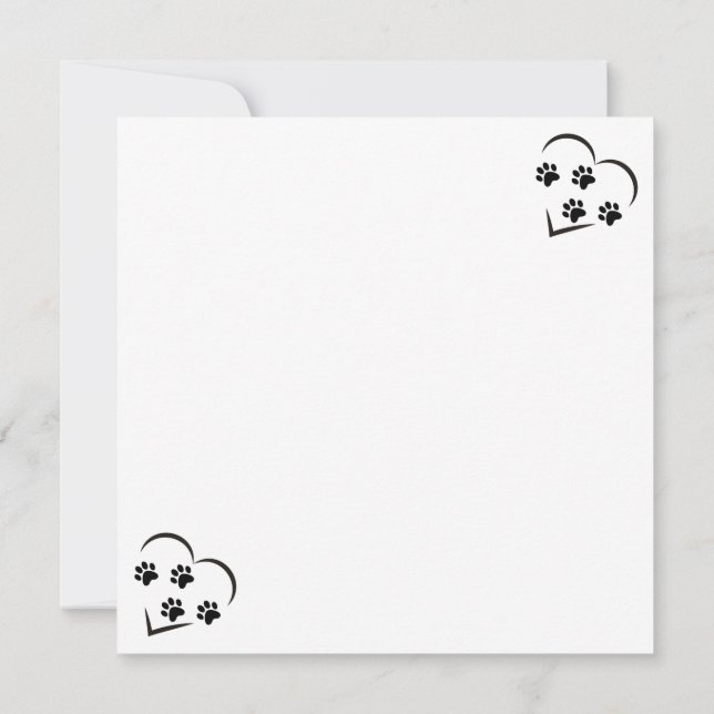 PUPPY ÄLSKARE INBJUDNINGAR (Baksida)