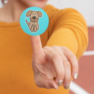 Puppy-Anpassningsbarna hand plockade-Färg-vinylmär Klistermärken