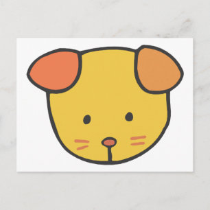 Puppy Ansikte Vykort