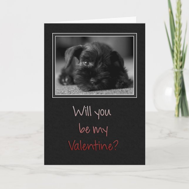 Puppy är min Valentine Helgkort (Framsida)