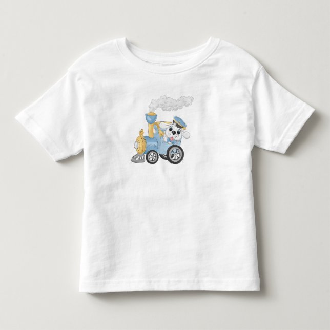Puppy Birthday Boy T Shirt (Framsida)