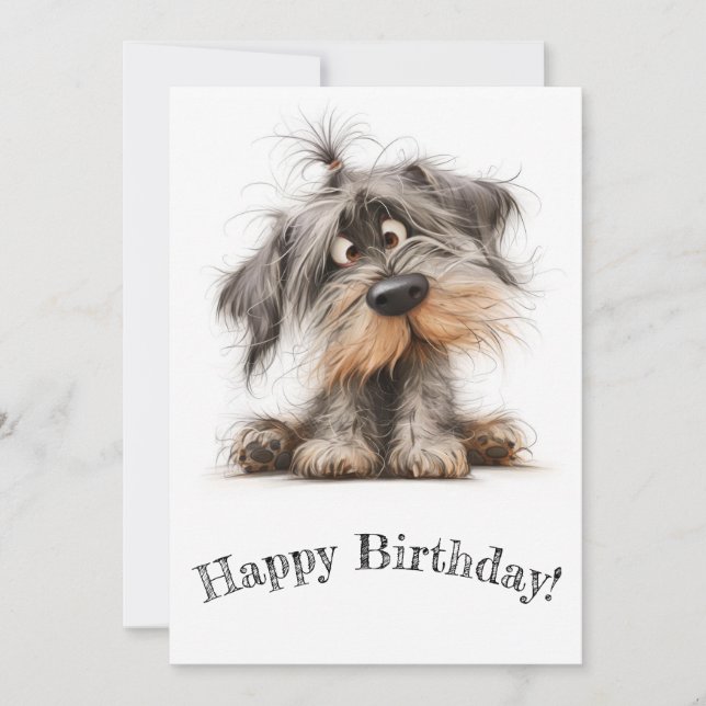 Puppy Birthday Card Julkort (Framsida)