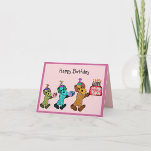Puppy Birthday Roligt Kort
