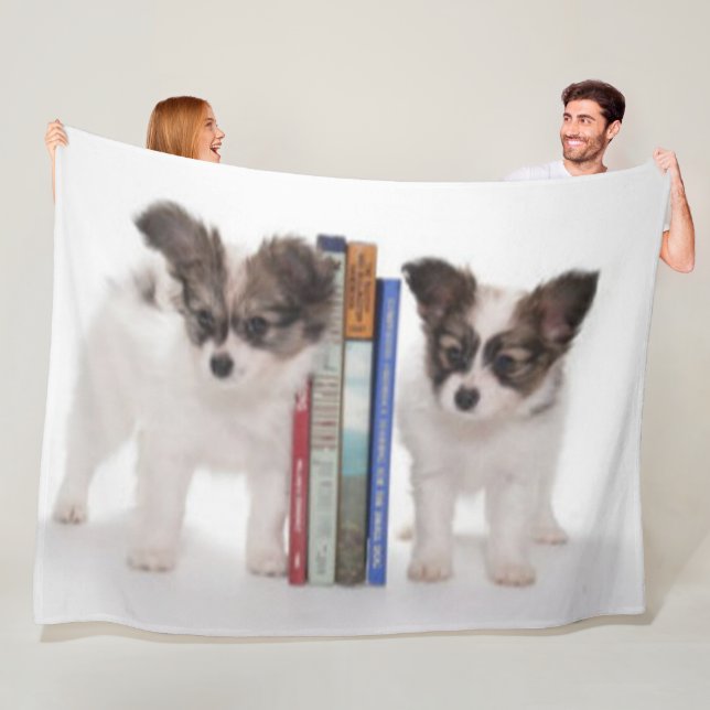 PUPPY BOOKENDS FLEECEFILT (På plats)