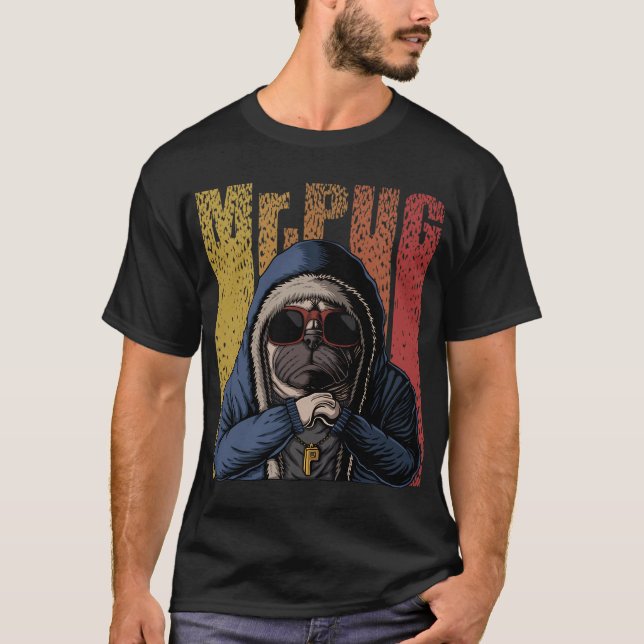 Puppy Bowl- Mr.Pug T Shirt (Framsida)