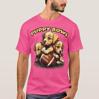 Puppy Bowl Söndag Funny Puppybowl Hund Fläkt T Shirt