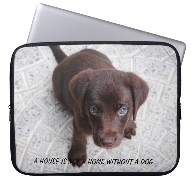 Puppy-citat Laptop Fodral (Framsidan)