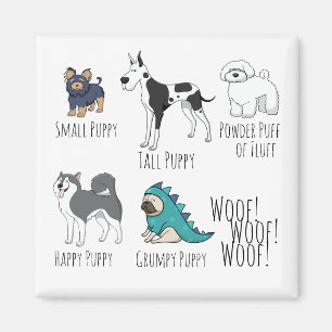 Puppy Dikt Magnet