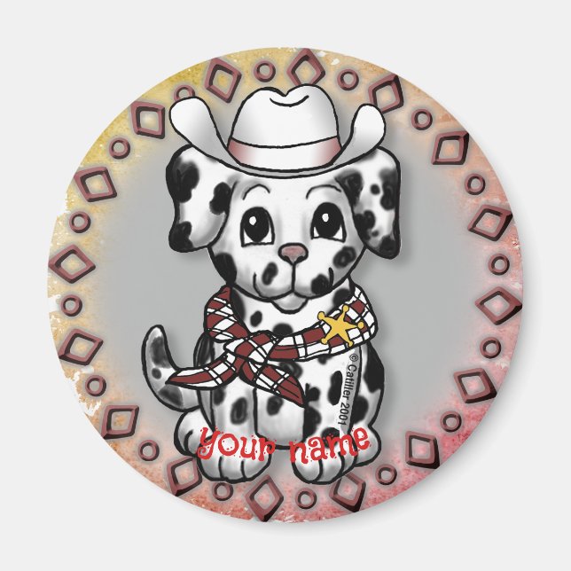 Puppy Dog Sheriff-magnet Magnet (Framsidan)