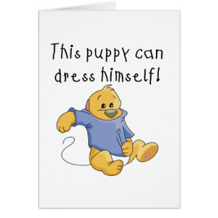 Puppy Dress Up Tshirts och Gifts Hälsningskort