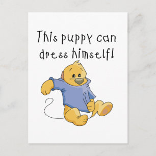 Puppy Dress Up Tshirts och Gifts Vykort