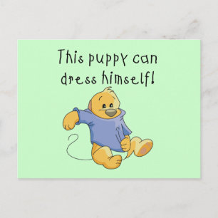 Puppy Dress Up Tshirts och Gifts Vykort