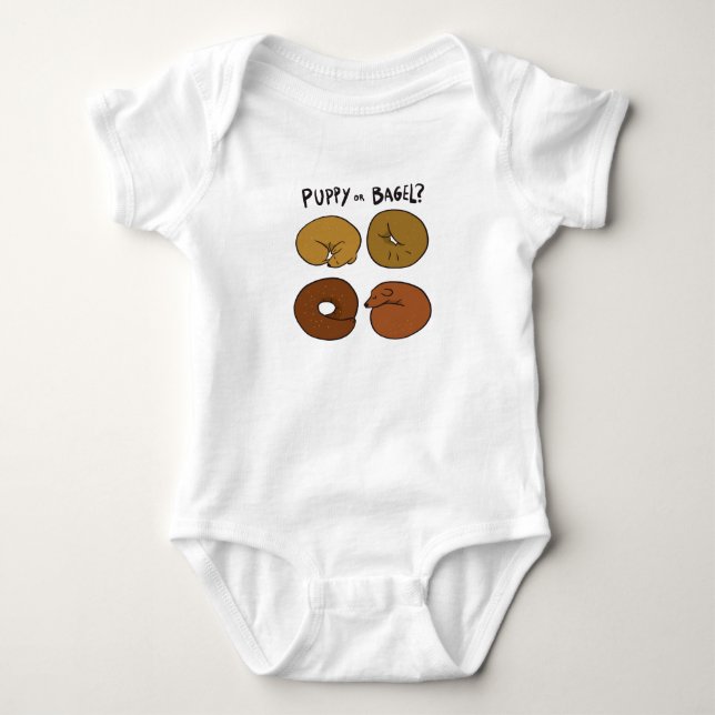 PUPPY ELLER BAGEL T SHIRT (Framsida)