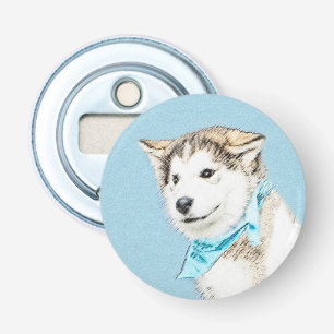 Puppy-färgning i siberian husky - Originalteckning Flasköppnare
